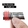 150 Lumen mini Rechargeable LED titanium Keychain Flashlight